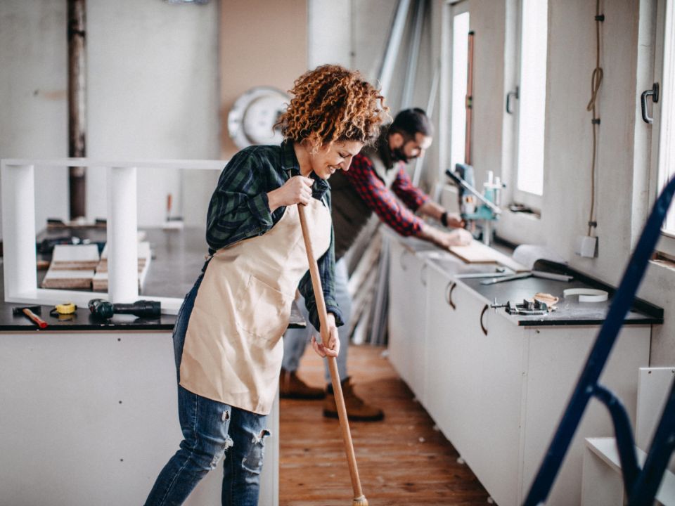 Post-construction cleaning services